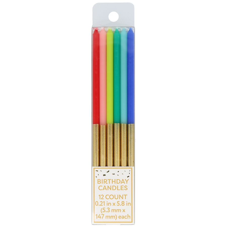 Festive Voice Birthday Candles Assorted