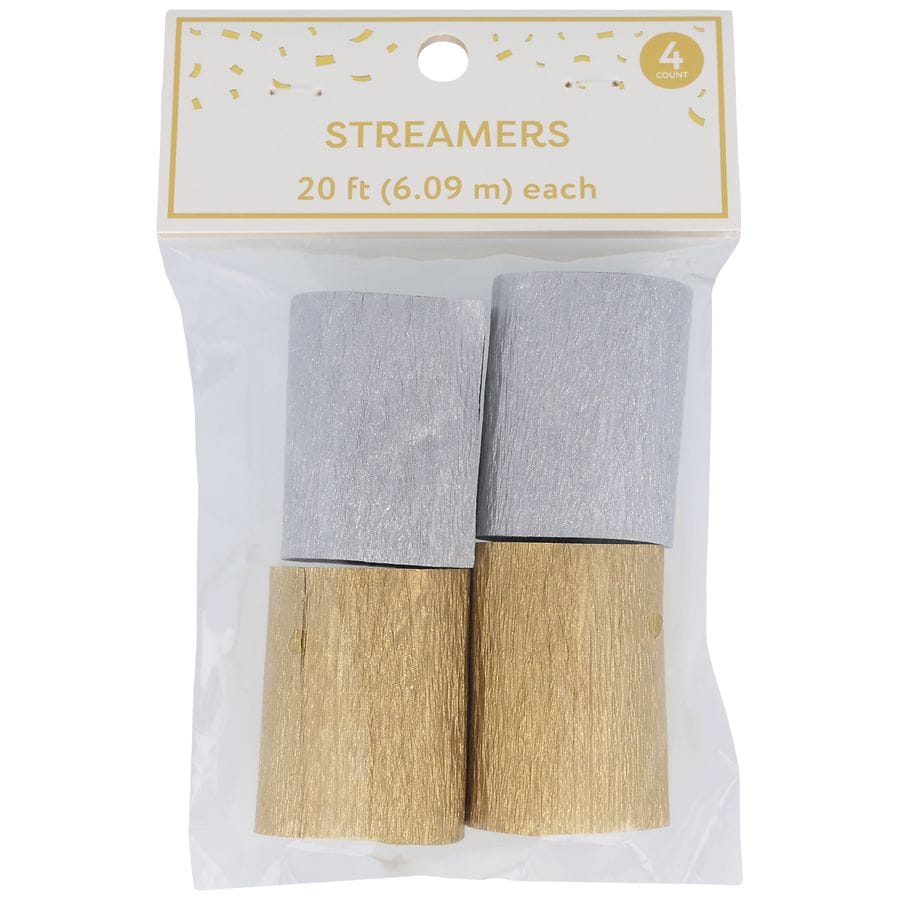Festive Voice Streamers Metallic