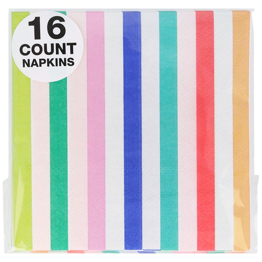 Festive Voice Beverage Napkins Birthday Brights
