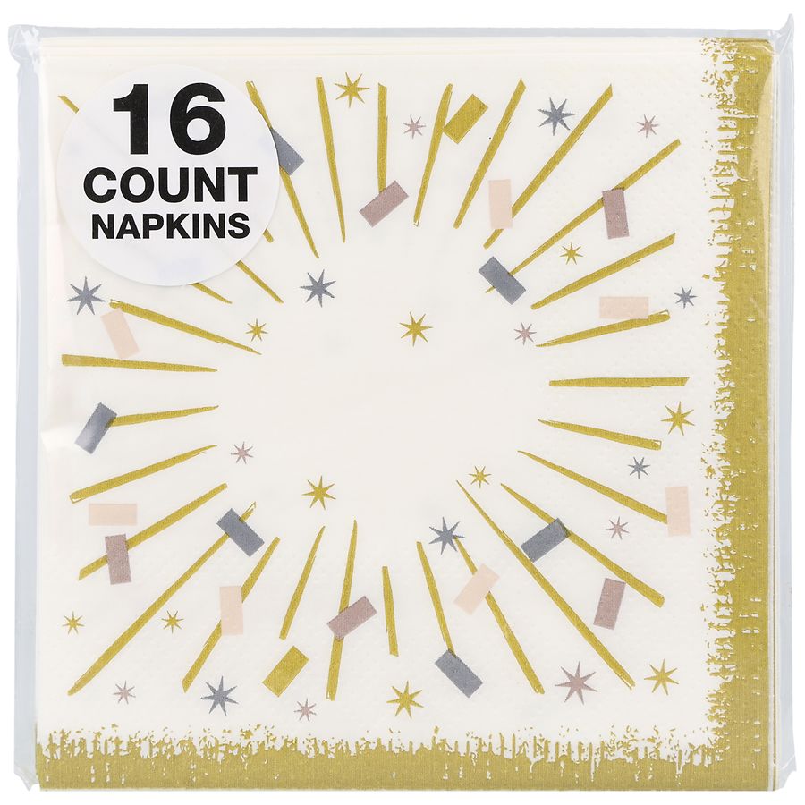 Festive Voice Beverage Napkins Birthday