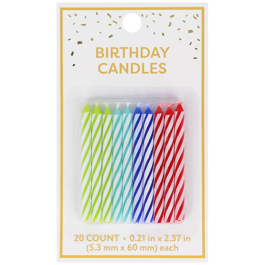 Festive Voice Birthday Candles Assorted