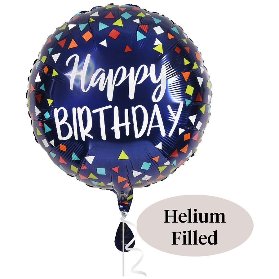Helium Inflated Foil Balloon Reason to Celebrate Happy Birthday 17 x 17 ...