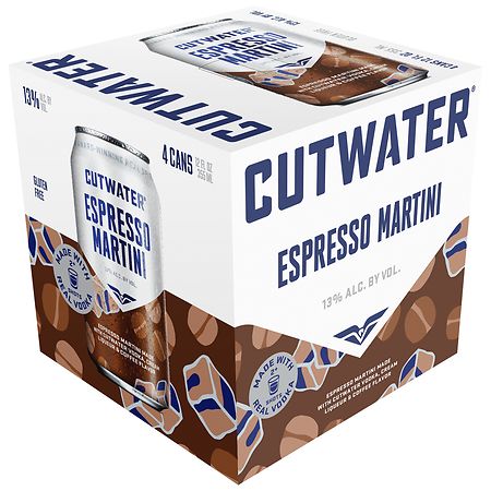 Cutwater Spirits Vodka Espresso Martini Cans Pack, 13% ABV