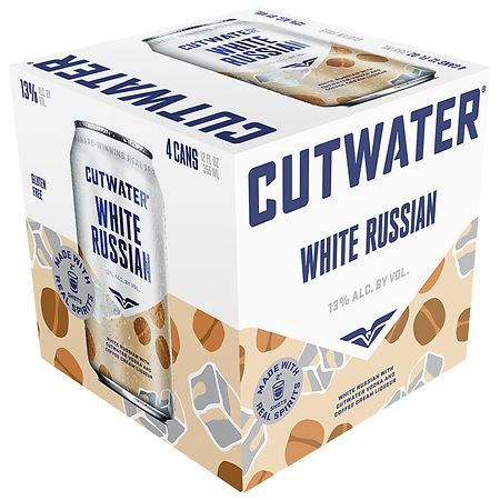 Cutwater Spirits Vodka White Russian Cans Pack, 13% ABV