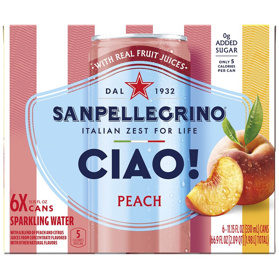 San Pellegrino Ciao! Peach Sparkling Water