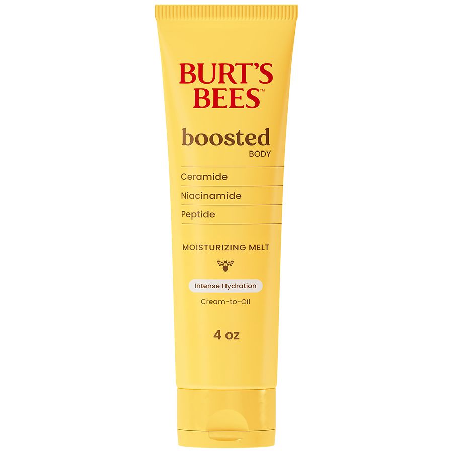 Burt's Bees Intense Hydration Boosted Body Moisturizing Cream-to-Oil Melt Natural
