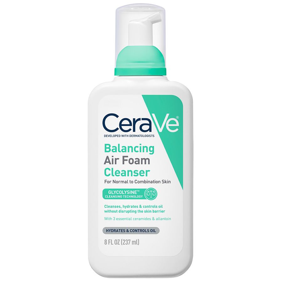 CeraVe Balancing Air Foam Facial Cleanser for Oil Control & Hydration Unscented