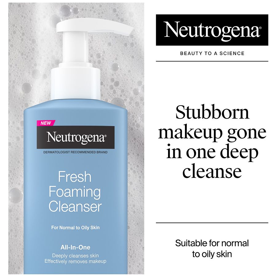 Neutrogena Fresh Foaming All-In-One Facial Cleanser, Normal to