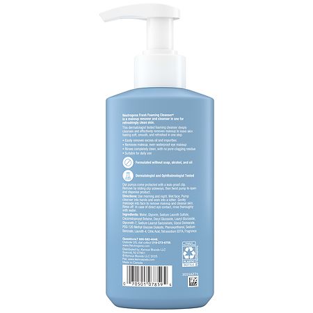 Neutrogena Fresh Foaming All-In-One Facial Cleanser, Normal to