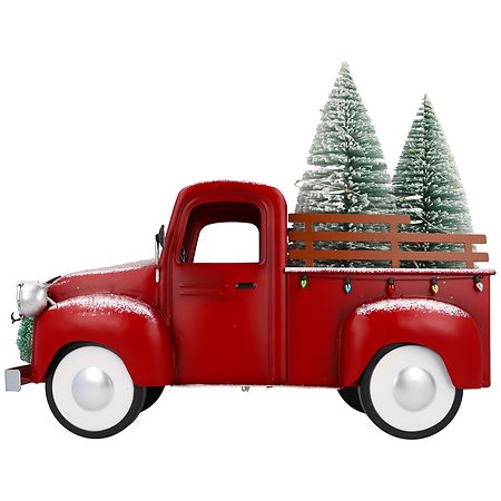 Festive Voice Light-Up Truck Red