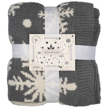 Festive Voice Snowflake Blanket