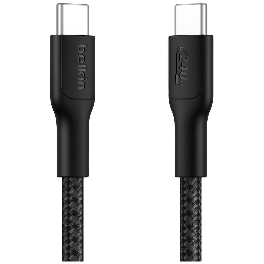 Belkin Braided USB-C to USB-C 3.3 ft 240W Cable Black