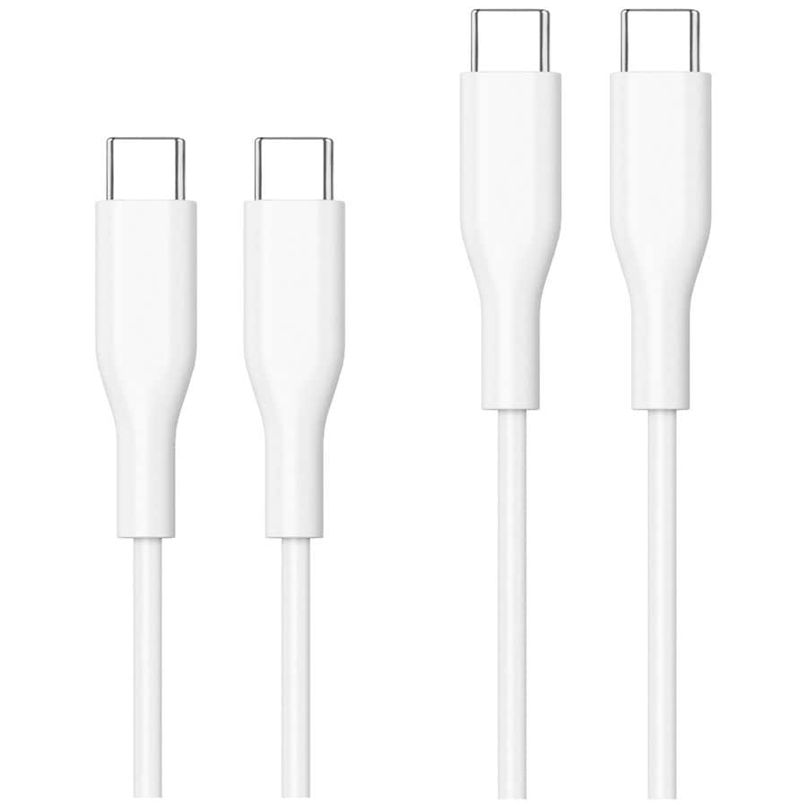 Just Wireless USB-C to USB-C PD Dual Pack 6 feet & 10 feet
