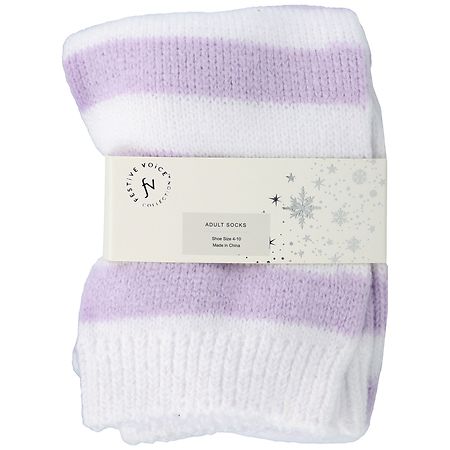 Festive Voice Adult Socks Shoe Size 4-10