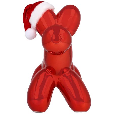 Festive Voice Santa Balloon Dog Red