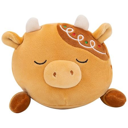 Squishmallows Sleepamallows Jericho - Gingerbread Cow 8 Inch Brown