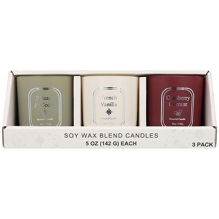 Festive Voice Soy Wax Blend Candles Assorted