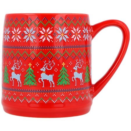 Festive Voice Ceramic Mug, Red Sweater 11 fl oz