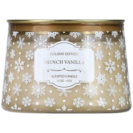 Festive Voice Scented Candle, Holiday Edition French Vanilla