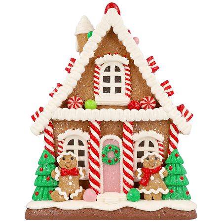 Festive Voice Light Up Gingerbread House