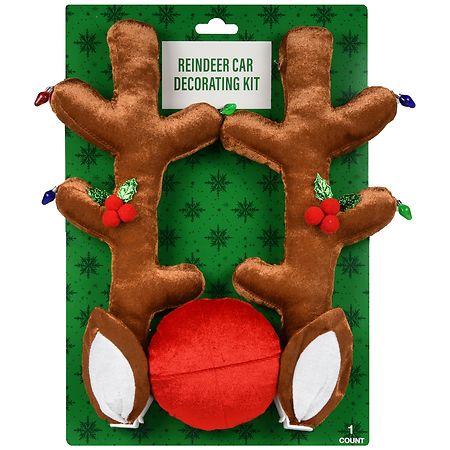 Festive Voice Reindeer Car Decorating Kit