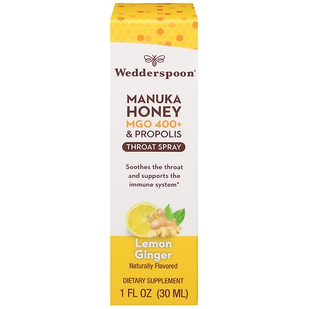 Wedderspoon Throat Spray Lemon Ginger