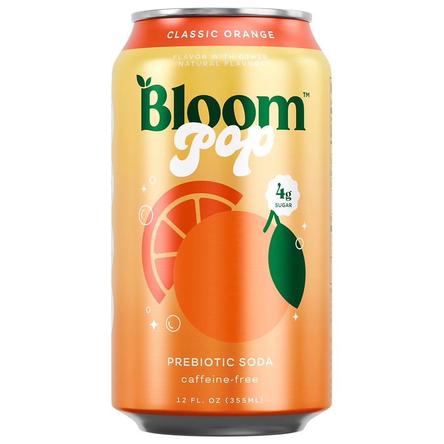 Bloom Pop Classic Orange Prebiotic Soda, Can | Walgreens