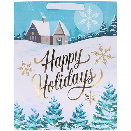 Inspirations from Hallmark Gift Bag Classic, Happy Holidays Large