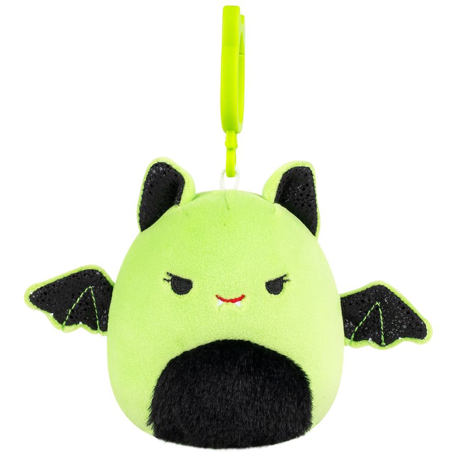 Squishmallows Leap Bat Clip-on Plush Inches Lime Green