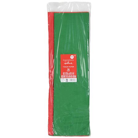 Inspirations from Hallmark Tissue Paper 98.75 sq ft Red & Green