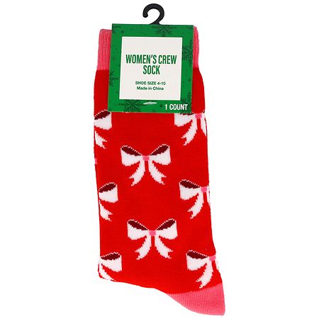 Festive Voice Women's Crew Socks Shoe Size 4-10