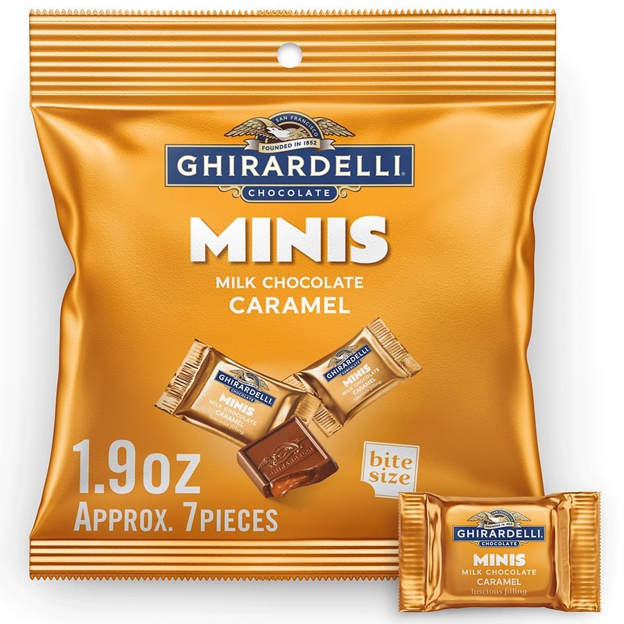 Ghirardelli Minis Chocolate Squares Bag Milk Chocolate & Caramel