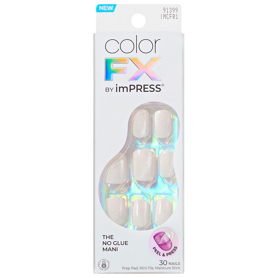 Kiss imPRESS color FX Press-On Nails Short Rebel