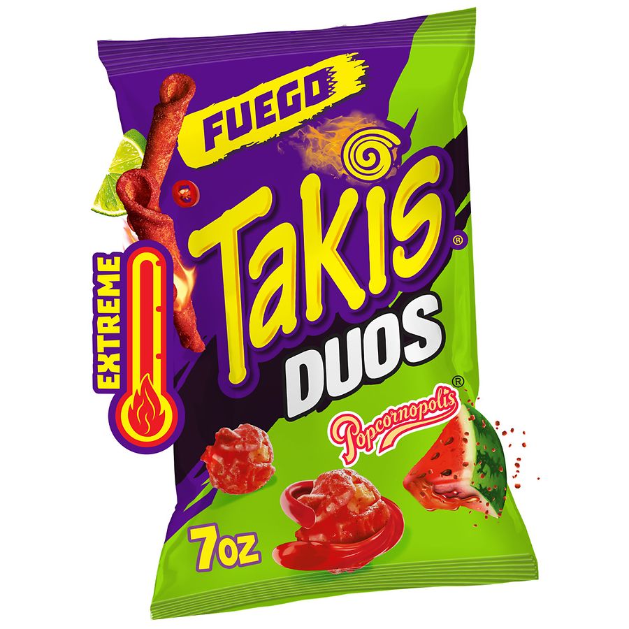その他 Taki Takis Extreme Spicy Mix, Sharing Size Bag Fuego/Watermelon | Walgreens