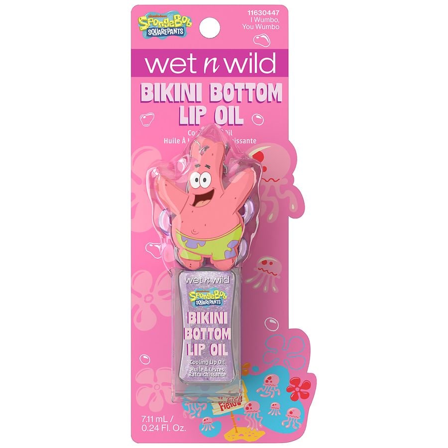 SpongeBob SquarePants x Wet n Wild Cooling Lip Oil with Keychain