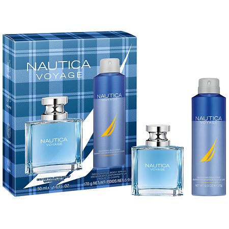 Nautica Voyage Eau de Toilette Spray & Deodorizing Body Spray Gift Set