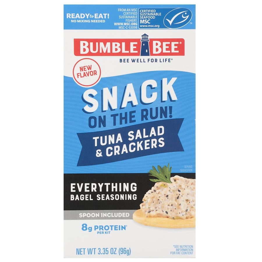 Bumble Bee Snack on the Run Everything Bagel Tuna Kit