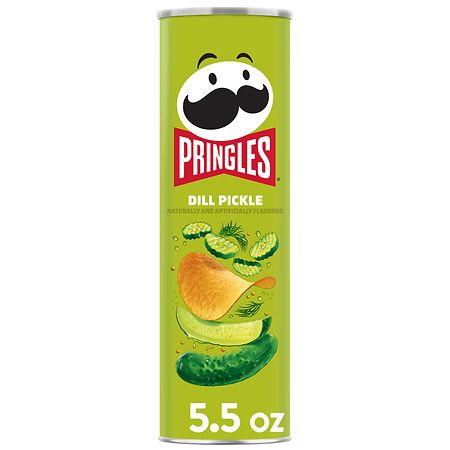 Pringles Potato Crisps Chips Dill Pickle - 5.5 oz