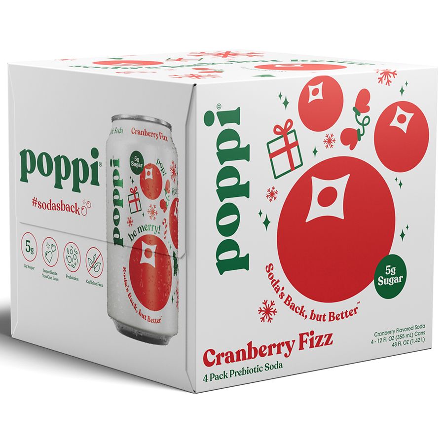 Poppi Prebiotic Soda, Cranberry Fizz | Walgreens