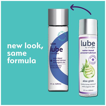 hybrid personal lubricant plusOne Aloe Glide Water-Based Personal Lubricant