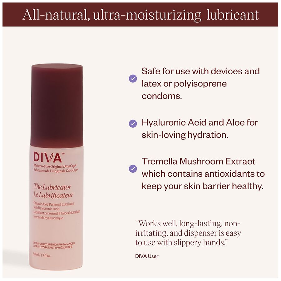 Diva Organic Aloe Personal Lubricant Fragrance Free | Walgreens
