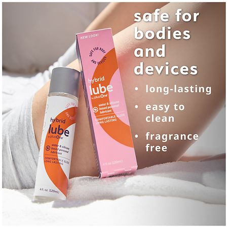 plusOne Hybrid Glide Water & Silicone Based Personal Lubricant