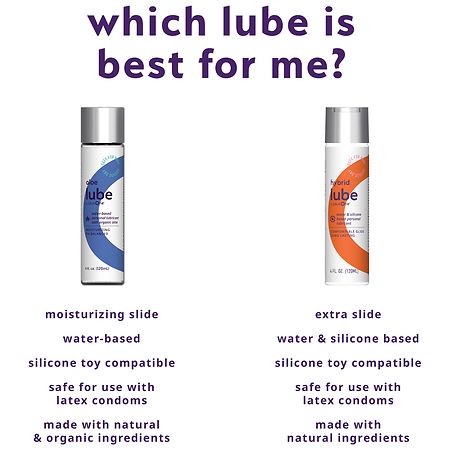 plusOne Hybrid Glide Water & Silicone Based Personal Lubricant