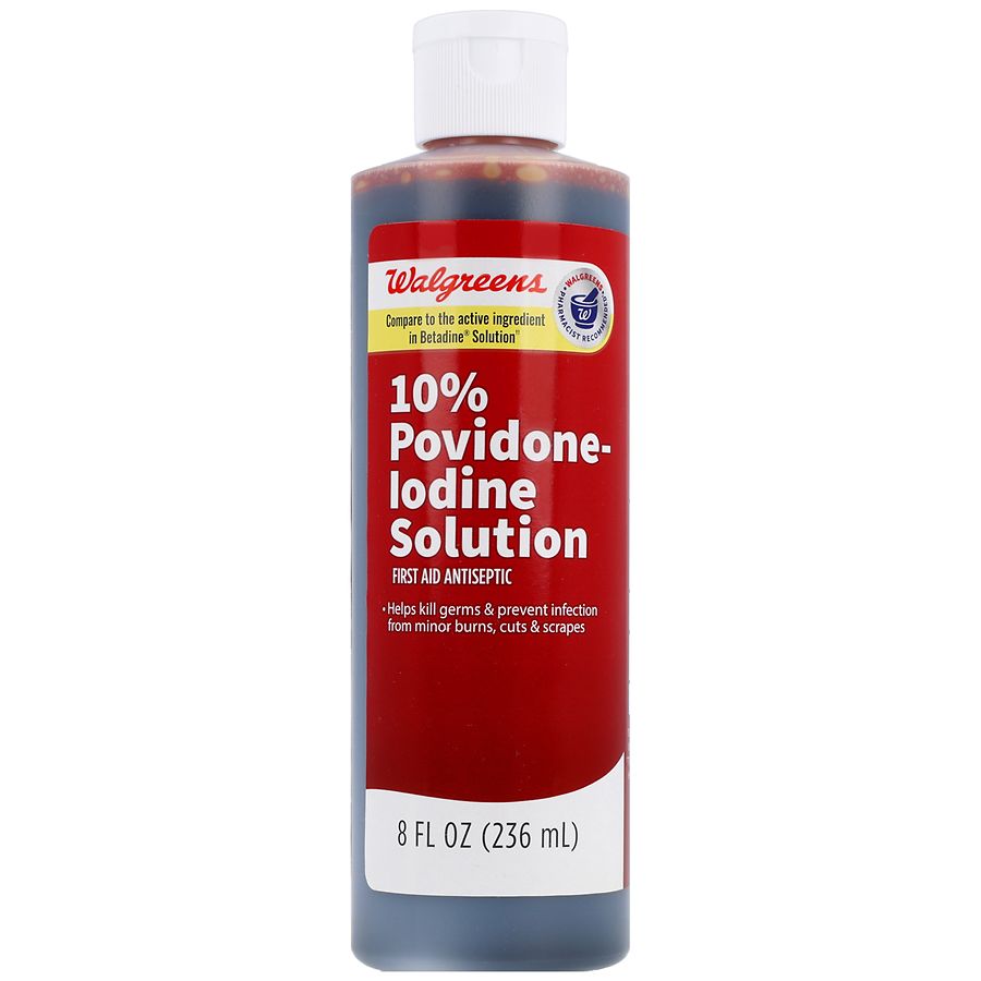 Walgreens 10% Povidone-Iodine Solution First Aid Antiseptic