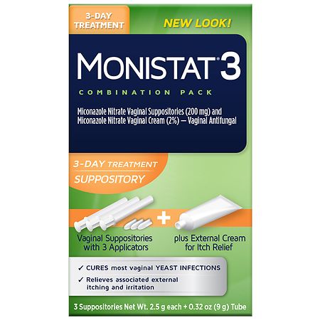 Monistat Yeast Infection Treatment & Itch Relief Cream 3 Day