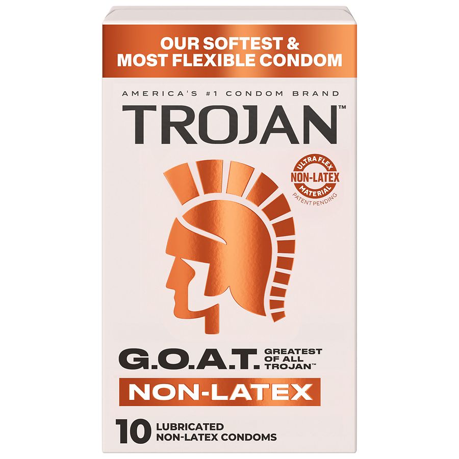 Trojan G.O.A.T. Lubricated Non-Latex Condoms | Walgreens