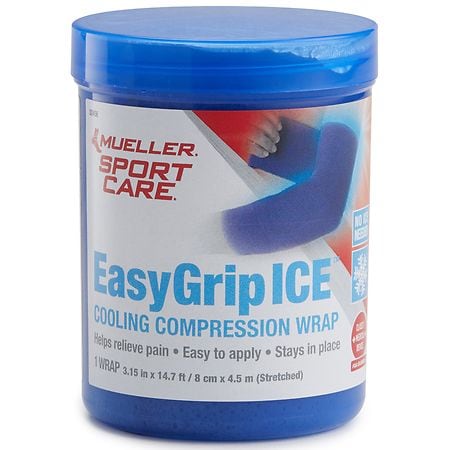 Mueller Sport Care EasyGrip Ice Cooling Compression Wrap Blue