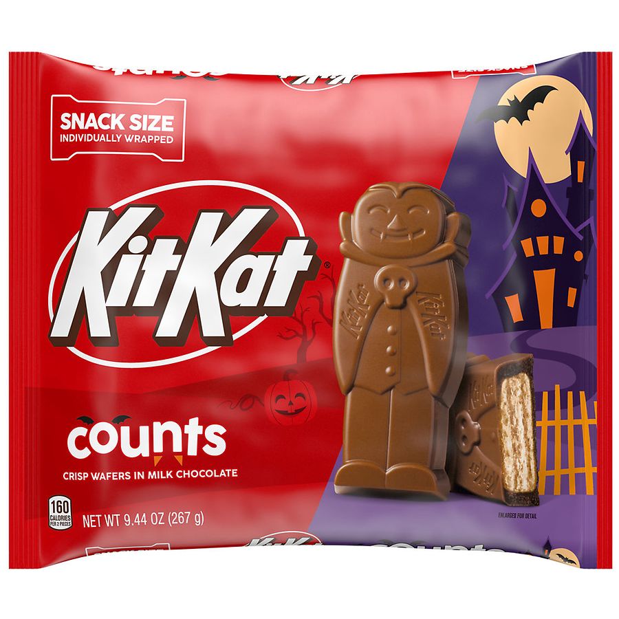KIT KAT Milk Chocolate Wafer Counts Halloween Candy