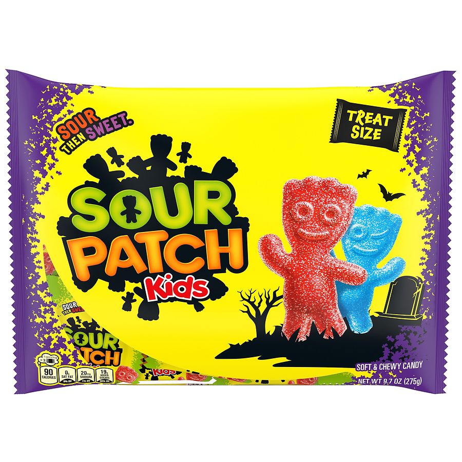 Sour Patch Kids Original Soft & Chewy Halloween Candy Assorted