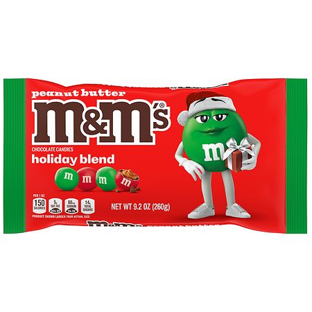 M&M's Peanut Butter Milk Chocolate Red and Green Christmas Candy Peanut Butter